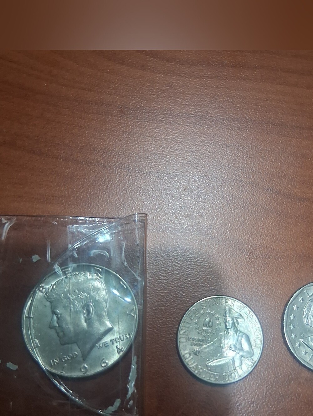 Kennedy Half Dollar and Assorted U.S. Coins - Silver Tone
